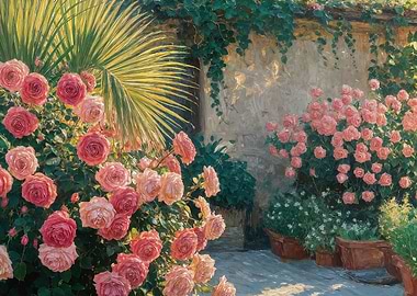 Rose Garden Painting