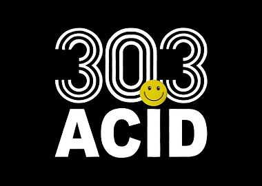303 Acid Smiley Face Graphic