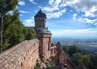 Medieval Castle on Hilltop