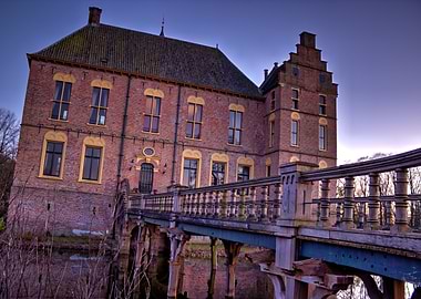 Dutch castle with bridge Vorden