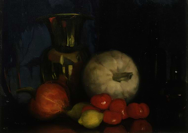 Still Life with Vase and Fruits