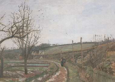 Winter Landscape with Figures on Path