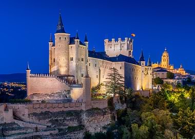 Alcázar of Segovia at Night