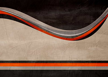 Abstract Wave and Line Art