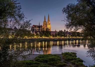 Regensburg Cathedral at Dusk