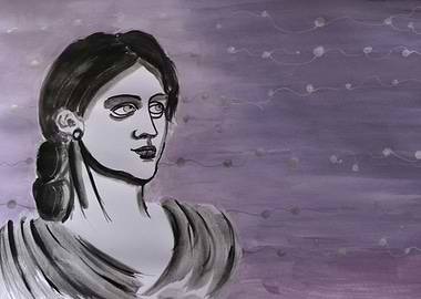 Ink Portrait of a Woman