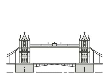 Tower Bridge Minimalist Illustration