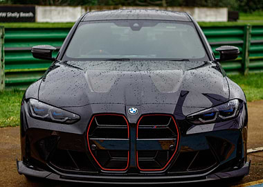 Black BMW M3 Front View