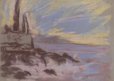Coastal Pastel Drawing