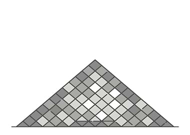 Triangle Mosaic Pattern in Grayscale