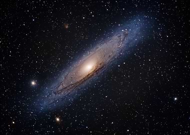 Andromeda Galaxy in Deep Space