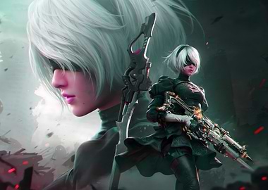 2B from Nier: Automata