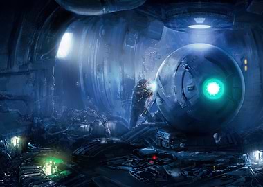 Futuristic Welding Scene