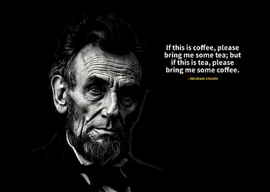 Abraham Lincoln Coffee Tea Quote