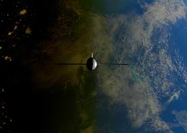 Satellite View of Earth from Space