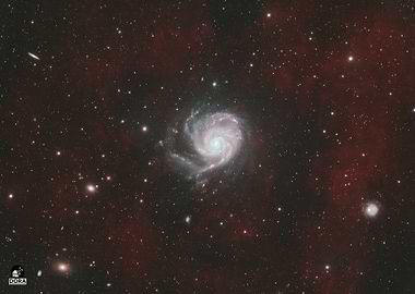M101 - Spiral Galaxy in Deep Space