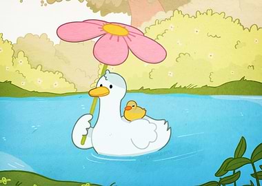 Duck Flower Duckling