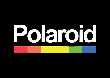 Polaroid Logo on Black Background