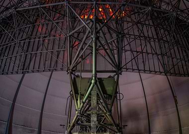 Interior of a Radio Telescope Dome