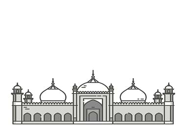 Minimalist Mosque Illustration