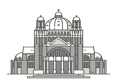 Minimalist Church Illustration
