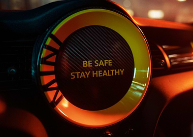 Be Safe Stay Healthy Car Interior
