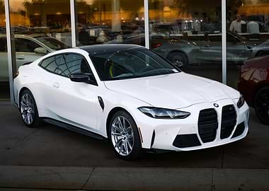 White BMW M4 Coupe