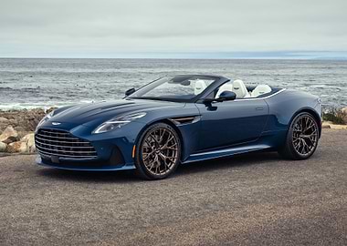blue aston martin