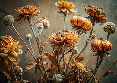 Dried Flowers Still Life