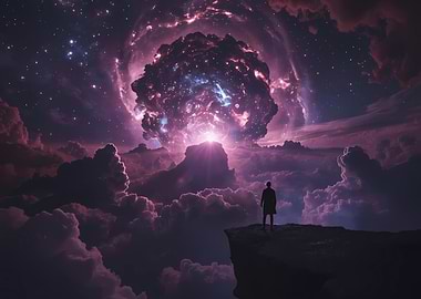 Cosmic Cloud and Lone Figure