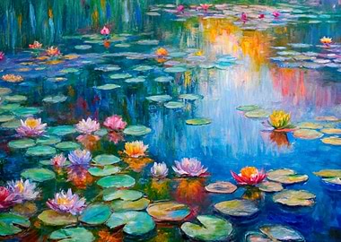Water Lilies Painting