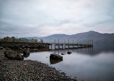 Ashness Jetty on a Cloudy Day