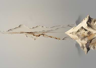 Abstract Mountain Reflection