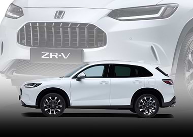 White Honda ZR-V Car