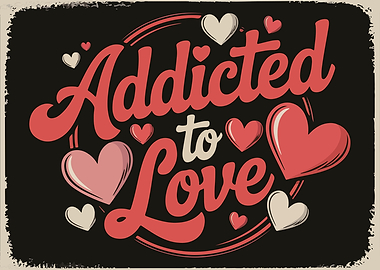 Addicted to Love Retro Poster