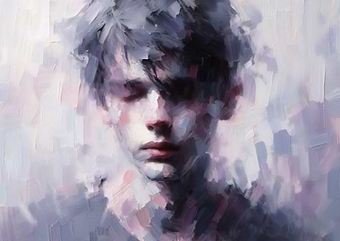 Portrait of a Thoughtful Young Man