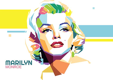 Marilyn Monroe Pop Art Portrait