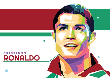 Cristiano Ronaldo Pop Art Portrait