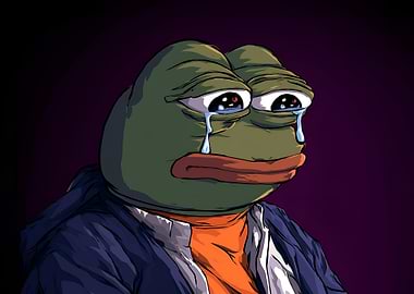 Crying Pepe the Frog Illustration