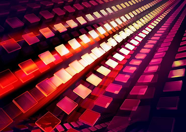 Abstract Glowing Rectangles