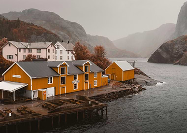 Coastal Village in Norway