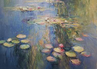Water Lilies Painting by Claude Monet