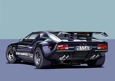 DeTomaso Pantera GTS Rear View