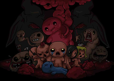 The Binding of Isaac characters artwork