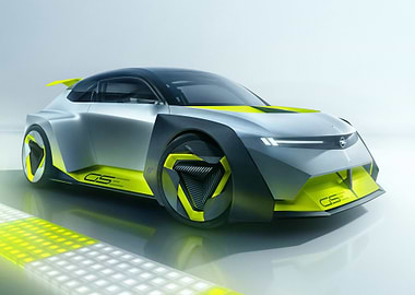 Opel Experimental concept car studio shot