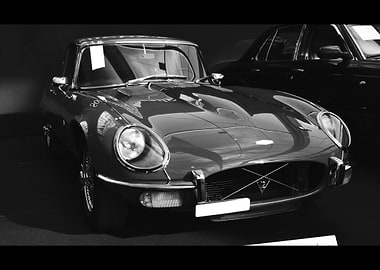 Classic Car in Black and White