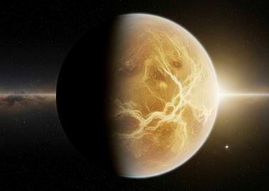 Venus planet in space