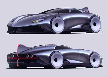 Futuristic Car Design Concept