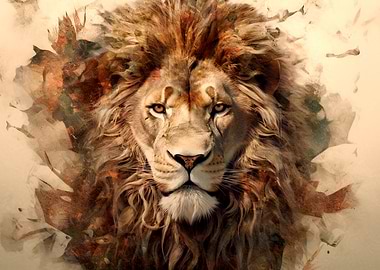 Majestic Lion Portrait