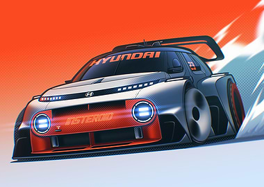 Hyundai N Vision 74 Racing Car
